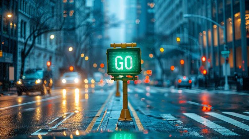 traffic light of your life green go
