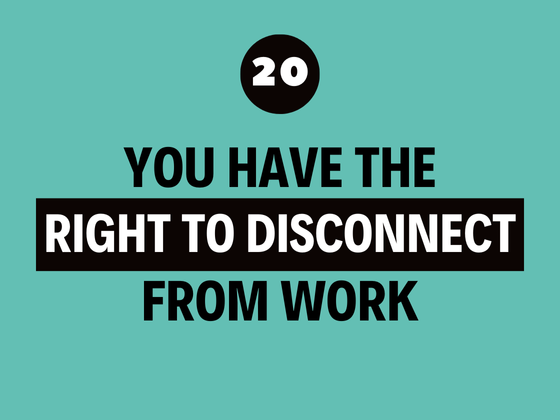 right to disconnect - the best leadership podcast ever