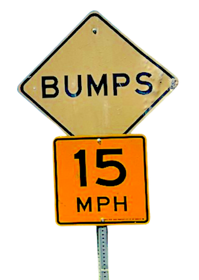 poor communication - bumps sign